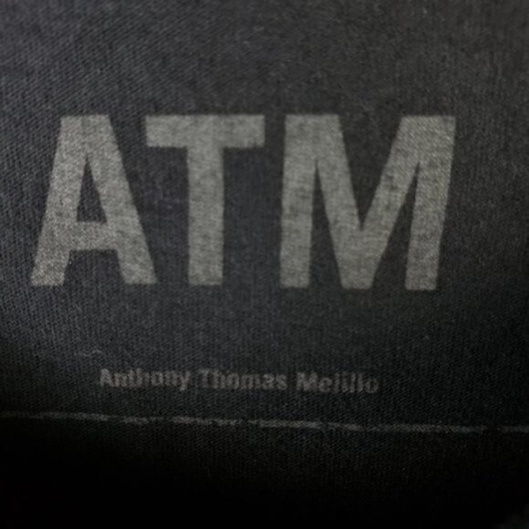 ATM Anthony Thomas Melillo Merlot & Black Plaid Crewneck T-Shirt size S Burgundy - Picture 7 of 13